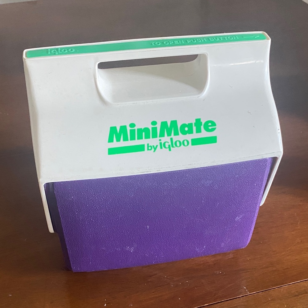 Igloo MiniMate Cooler in Purple and White